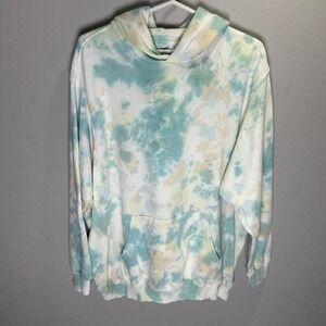 Aerie The Sweat Everyday Tie Dye Oversized Pullover Hoodie size small multicolor